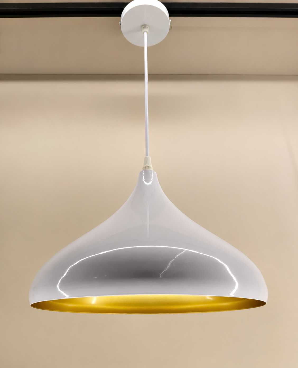 Ojaro Modern Dome Metal Pendant Light for Dining & Kitchen, Bedroom, Cafe