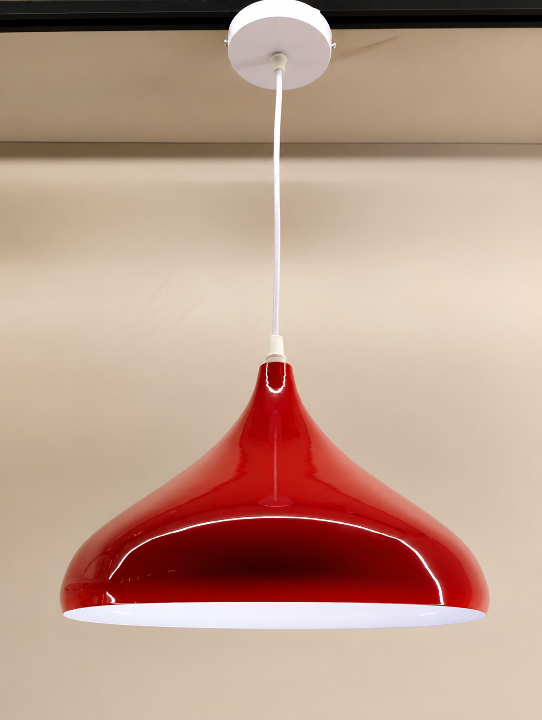 Ojaro Modern Dome Metal Pendant Light for Dining & Kitchen, Bedroom, Cafe
