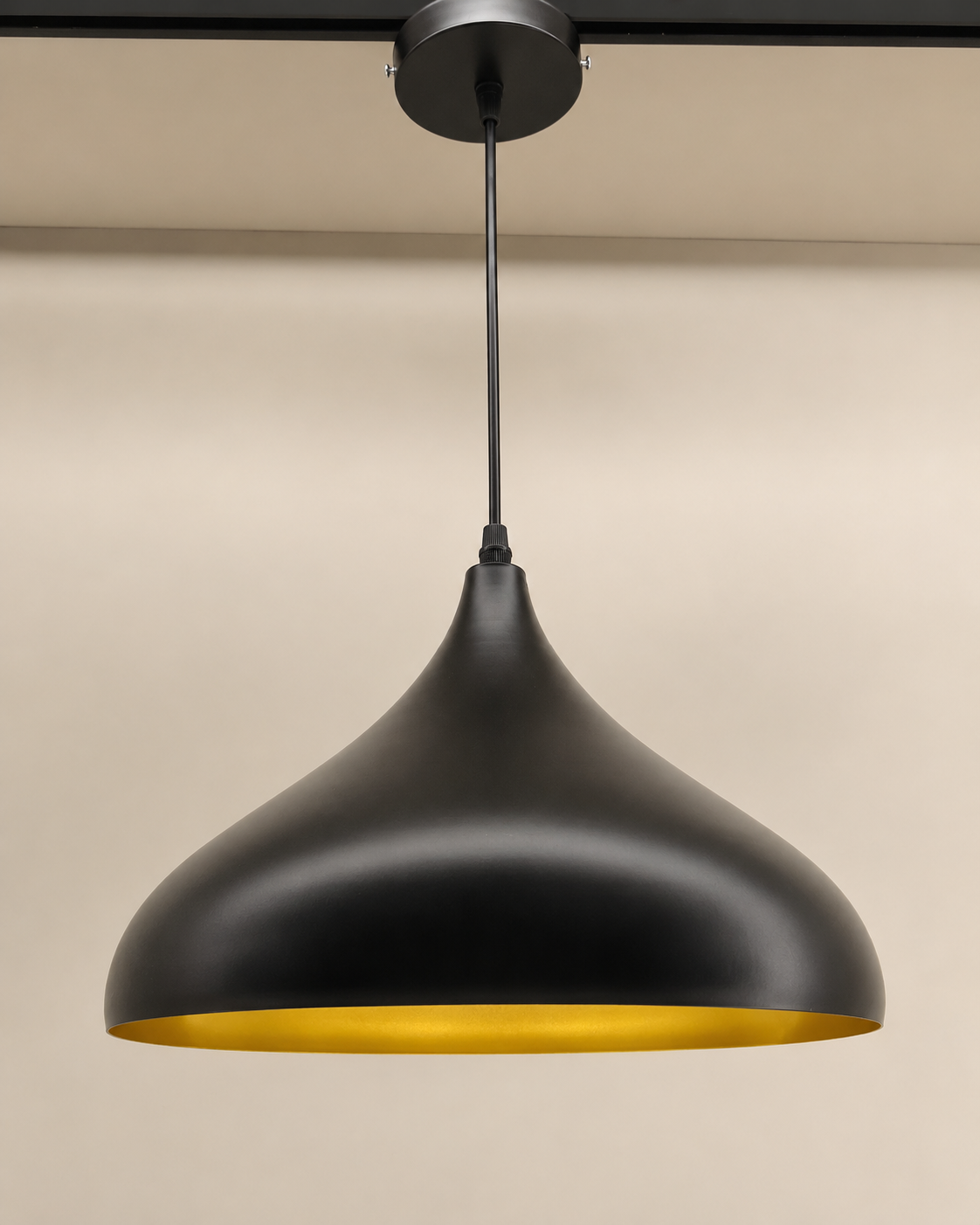 Ojaro Modern Dome Metal Pendant Light for Dining & Kitchen, Bedroom, Cafe