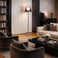 HDC Luxury Minimalist Smoke Shade Floor Lamp For Living Room, Office