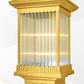 HDC Luxury Classic Coffee/Black/Gold Outdoor Pillar Gate Light for Outdoor Entrances