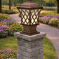 HDC Luxury Coffee/Black/Gold Outdoor Gate Light for Gate Walls, Garden Pillars