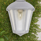 HDC Classic Black Metal Outdoor Wall Lantern for Balconies, Garden