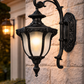 HDC Luxury Vintage Outdoor Wall Lantern Light – Antique Gold Finish