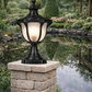 HDC Luxury Classic Gold Outdoor Gate & Pillar Lantern