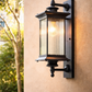 HDC Luxury Vintage Ribbed Glass Outdoor Wall Lantern