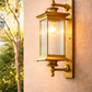 HDC Luxury Vintage Ribbed Glass Outdoor Wall Lantern