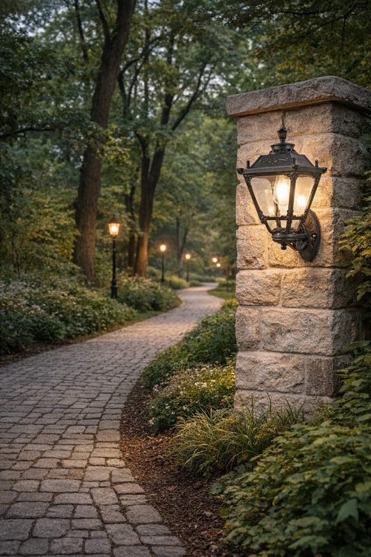 HDC Classic Vintage Outdoor Wall Lantern – Weatherproof Exterior Gate & Garden Light