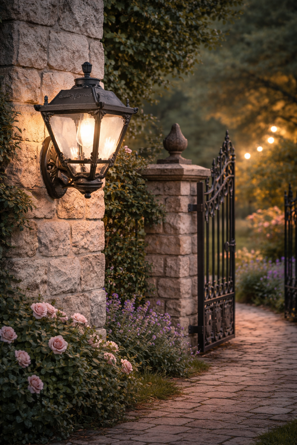 HDC Classic Vintage Outdoor Wall Lantern – Weatherproof Exterior Gate & Garden Light