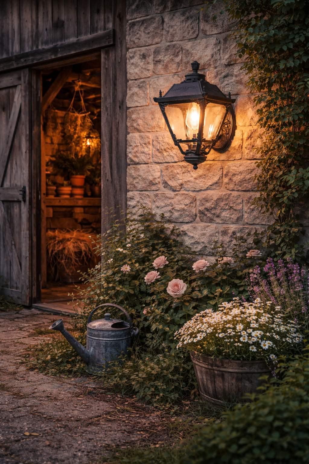 HDC Classic Vintage Outdoor Wall Lantern – Weatherproof Exterior Gate & Garden Light