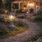 HDC Classic Black Outdoor Gate Light for Garden & Landscape Lighting