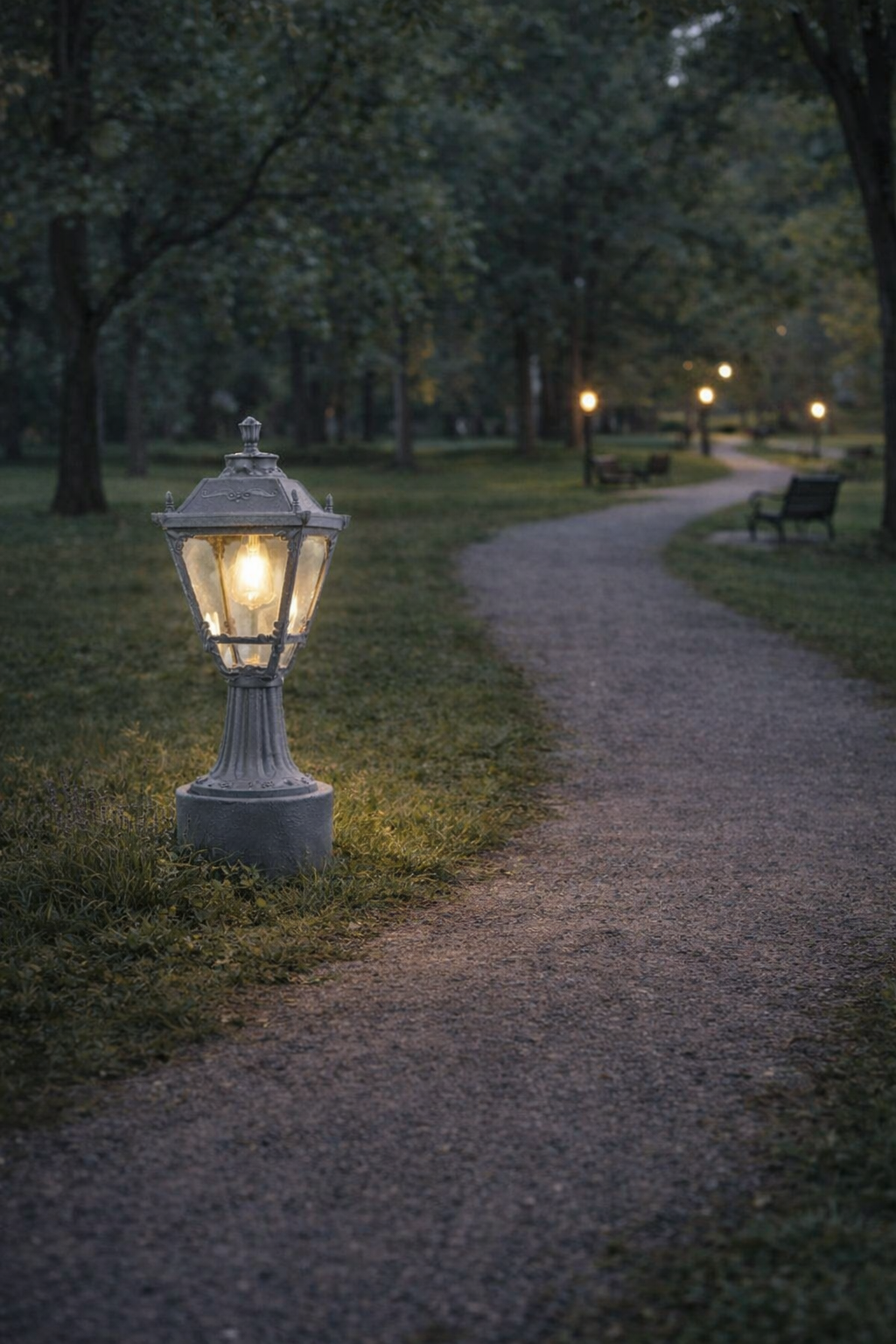 HDC Classic Black Outdoor Gate Light for Garden & Landscape Lighting