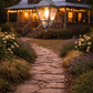 HDC Classic Black Rustic Outdoor Hanging Lantern for Farmhouse, Porch & Balcony