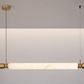 HDC Luxury Marble Finish Modern Designer Hanging Linear Chandelier for Dining Table & Kitchen Island