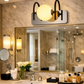 HDC Luxury Black & Rose Gold Dual Globe Vanity Mirror Light