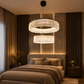 HDC Luxury Crystal Drum Hanging Chandelier Light