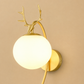 HDC Modern Deer Antler Globe Wall Light for Bedroom & Living Room