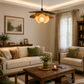 HDC Rattan Weave Vintage Pendant Light Retro Restaurant Hanging Lamp for Bedroom, Living Room