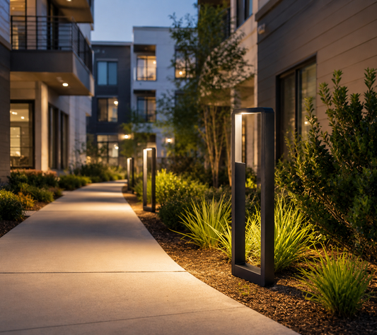 HDC Modern 600mm Waterproof Outdoor Bollard Light Warm White