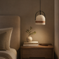 HDC Modern Terrazzo Leather Pendant Light for Bedroom, Dining & Café Interiors