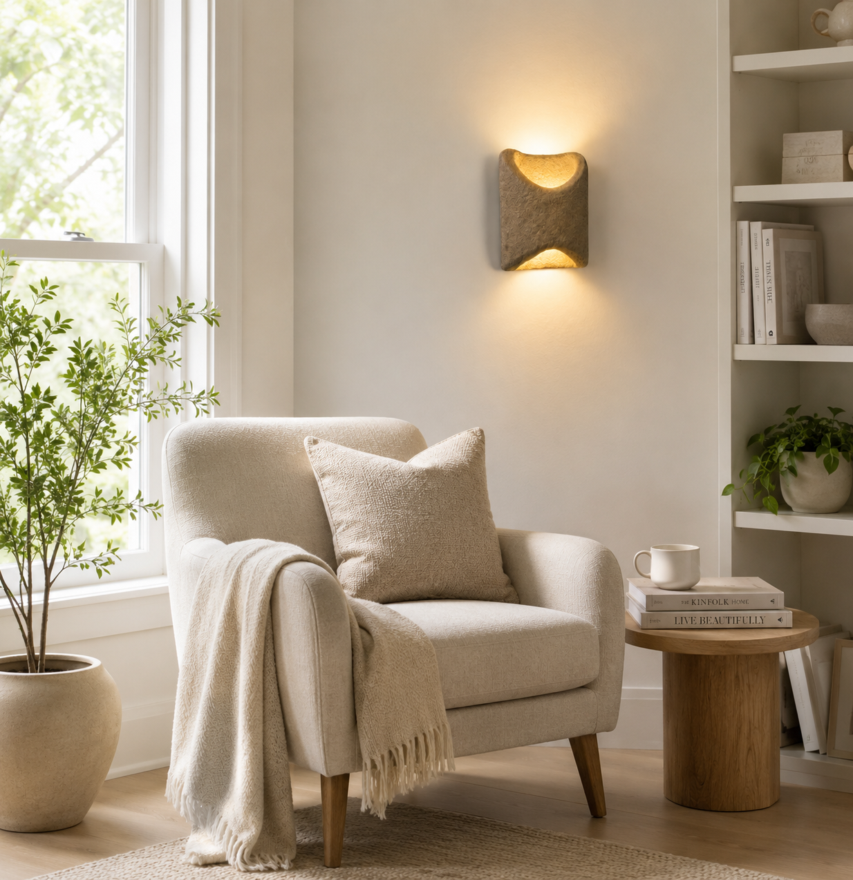 HDC Modern Up Down Wall Light for Living Room, Bedroom & Hallway