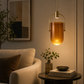 HDC Led Amber Glass Pendant Lamp Ceiling Light - Warm White