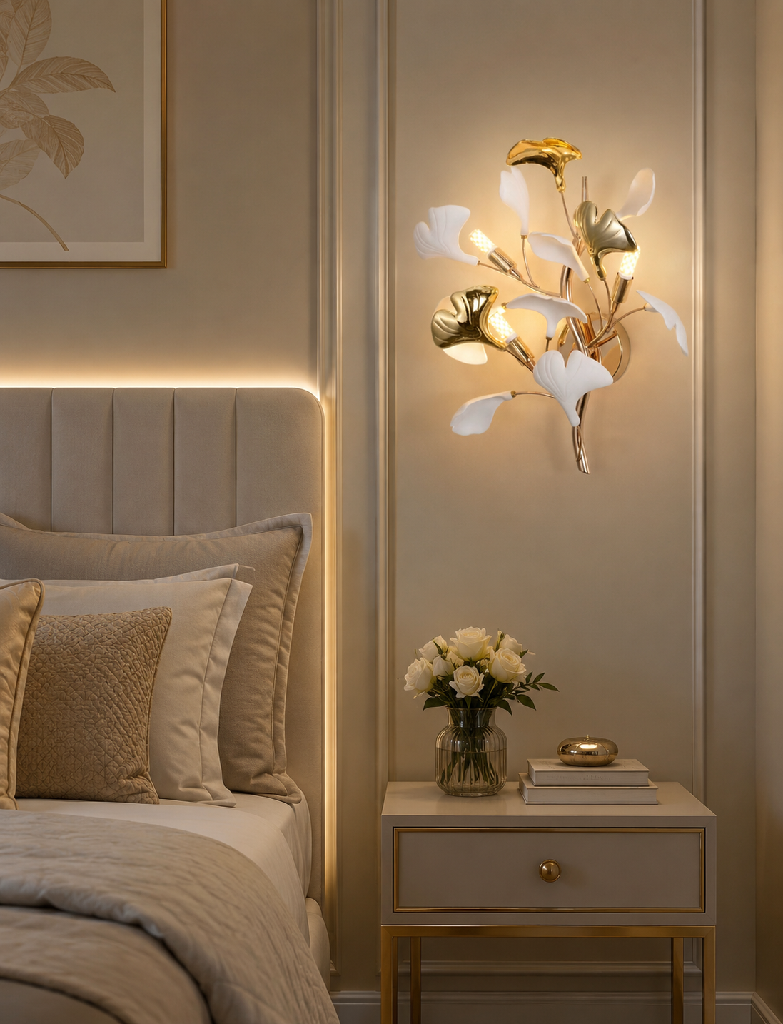 HDC Modern Tree Leaf Wall Light For Living Room