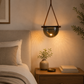 HDC Modern Hanging Bowl Pendant Light for Bedroom, Living Room & Café Décor