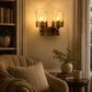 Ojaro Modern Glass Wall Light for Living Room, Bedroom & Hallway