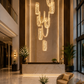 HDC 10 Light Luxury Loop Chandelier for Staircase & Double Height Spaces