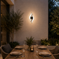 HDC Modern Designer Decorative Sconce Black Wave LED Outdoor Light