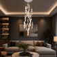 HDC 21 Lights Luxury Drop Double Height Chandelier Light for Staircase, Living Room
