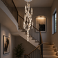 HDC 21 Lights Luxury Drop Double Height Chandelier Light for Staircase, Living Room