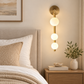 HDC Modern Globe Wall Light in Gold Finish for Living Room, Bedroom, Hallway