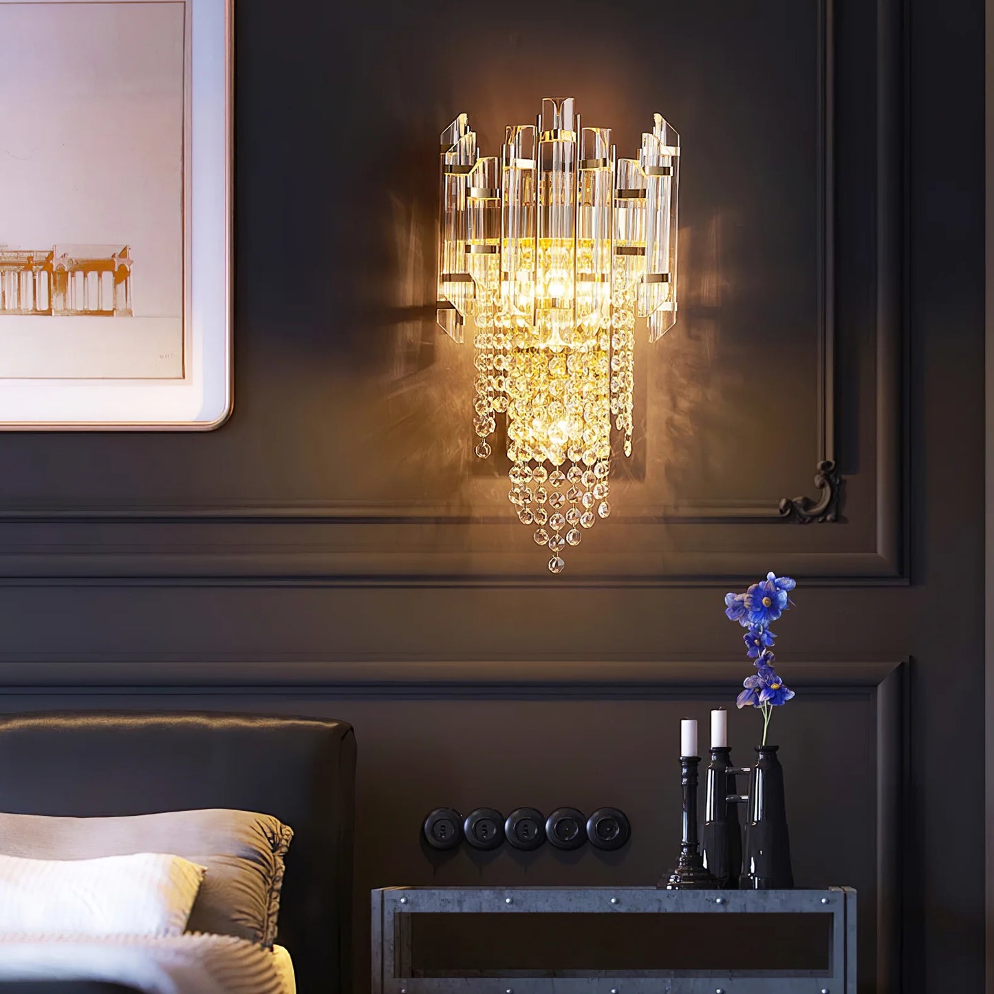wall chandelier, wall lamps, Ceiling lights, chandelier, modern chandelier, pendant lights, Buy chandelier online, lights, lighting, buy lights online, lamps and lights, hdc lights, home decor, wall hangings, wall lamps for bedroom, wall fancy lights,  jhumar for home, lamps for living room