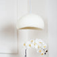Hdc 600/400mm Modern Nordic Style Handmade Polystyrene White Single Head Chandelier Pendant Lamp