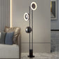 HDC Black Modern 3 Lights Nordic Style LED Standing Light Floor Lamp for Reading, Bedroom & Study