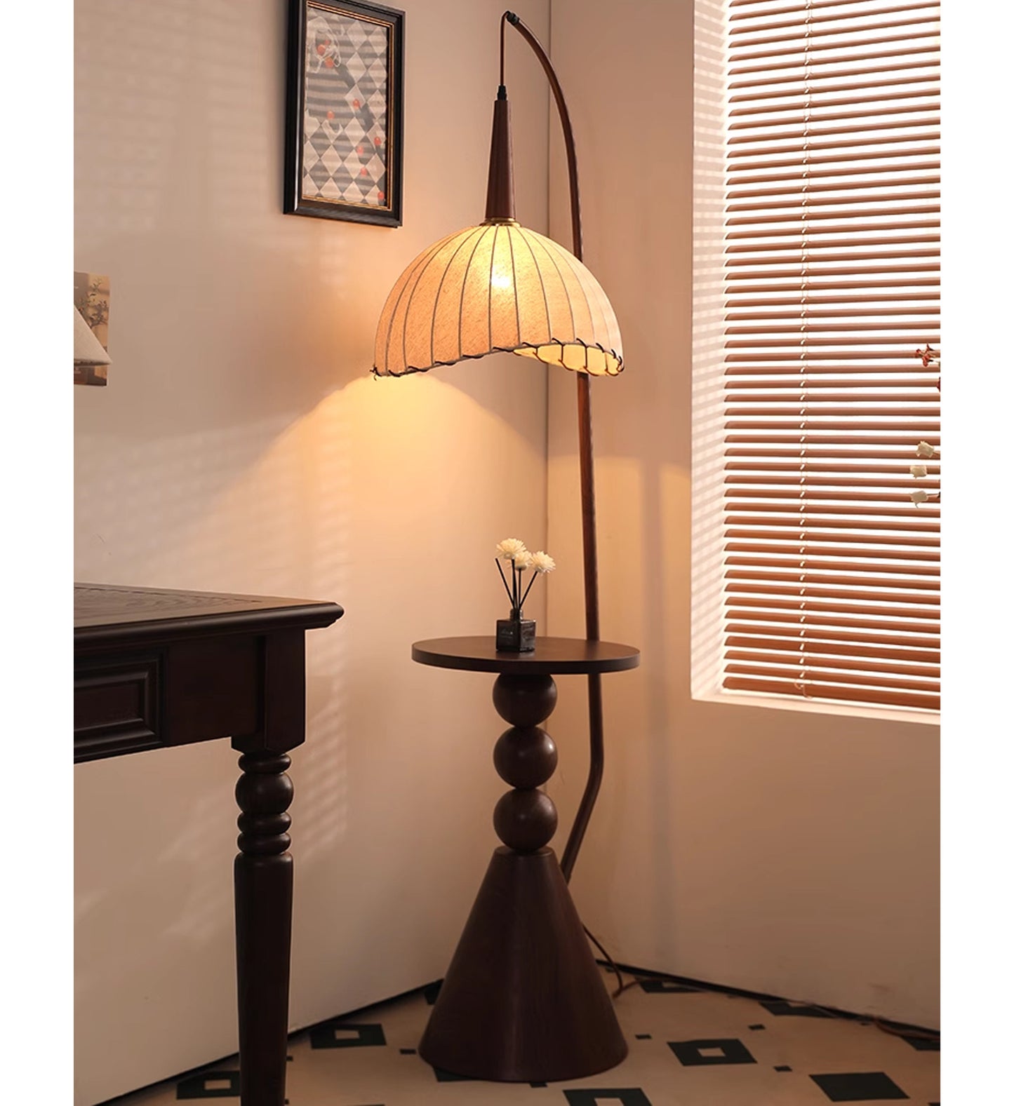 Hdc Floor lamp Creative Retro Homestay Floor Lamp Living Room Bedroom Restaurant Tea Room Study Bedside Floor Lamp Floor Lamp