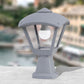 HDC Classic Black Outdoor Gate & Pillar Lantern Light for Outdoor Areas