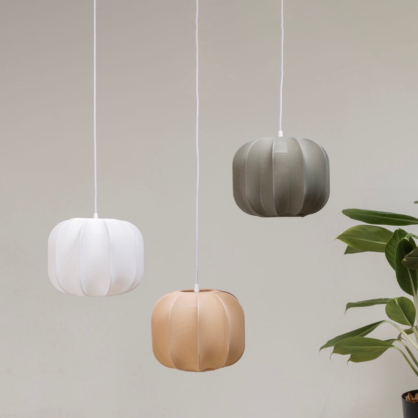 Hdc Contemporary Japanese Minimalist Fabric Shade long Pendant Lamp For living room bedroom