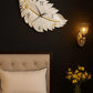 HDC Contemporary Feather Style Wall Clock Led Wall Lamp For Living Room Bedroom Hallway Decoration Light