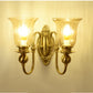 HDC Vintage Brass Gold Metal Wall Light for Living Room Drawing Room Bedroom