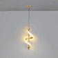 HDC Led Golden Acrylic Curl Island Ceiling  Pendant Light- Tricolor