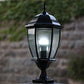 HDC Traditional Luxury E27 Outdoor Garden Glass Post Light Waterproof Courtyard Door Decorative Gate Lamp