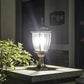 HDC Traditional Luxury E27 Outdoor Garden Glass Post Light Waterproof Courtyard Door Decorative Gate Lamp