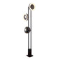 HDC Black Modern 3 Lights Nordic Style LED Standing Light Floor Lamp for Reading, Bedroom & Study