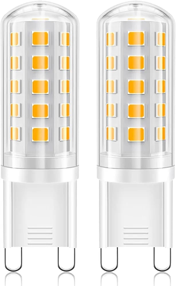 HDC G9 Led Cob Bulb 4w, 450lm Tricolor, 220-240v G9 Ceramic Base Non-Dimmable Light Bulb For Ceiling Light, Under Cabinet - Pack Of 2