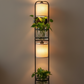 Hdc Planter LED Floor Lamp – Dual Light Modern Standing Lamp with Built-in Glass Planters