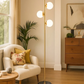 Hdc 3-Globe Modern Freestanding Lamp Living Room Floor Lamp