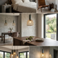 HDC Modern Terrazzo & Gold Mesh Capsule Pendant Light